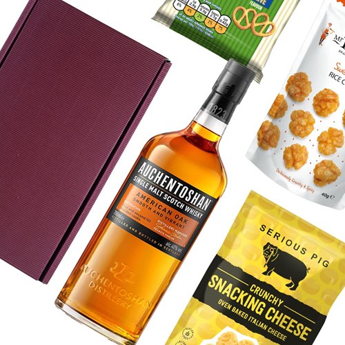 Auchentoshan American Oak Single Malt Whisky 70cl Nibbles Hamper
